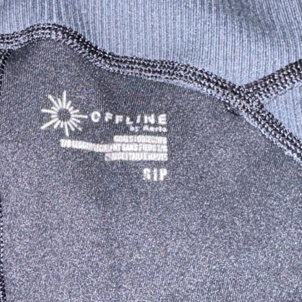 AERIE OFFLINE AE WOMENS BLACK LEGGINGS SIZE SMALL
